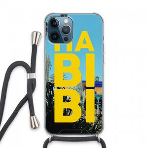 CaseCompany Habibi Majorelle : iPhone 13 Pro Max Transparant Hoesje met koord