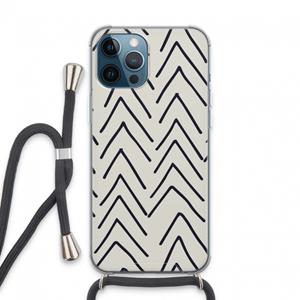 CaseCompany Marrakech Arrows: iPhone 13 Pro Max Transparant Hoesje met koord