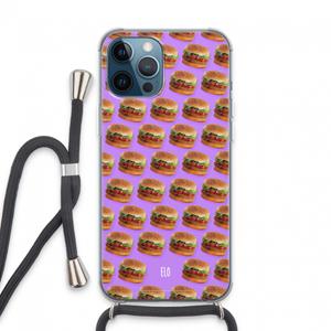 CaseCompany Giants: iPhone 13 Pro Max Transparant Hoesje met koord
