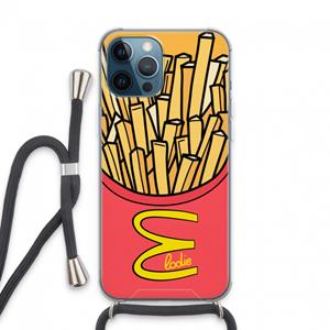 CaseCompany McElodie: iPhone 13 Pro Max Transparant Hoesje met koord