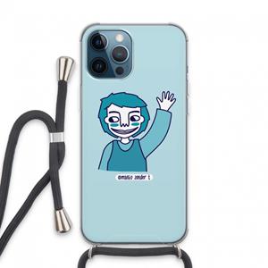 CaseCompany Zwaai: iPhone 13 Pro Max Transparant Hoesje met koord