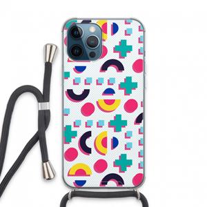 CaseCompany 8-bit N°2: iPhone 13 Pro Max Transparant Hoesje met koord