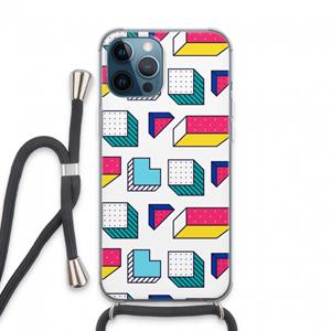 CaseCompany 8-bit N°7: iPhone 13 Pro Max Transparant Hoesje met koord