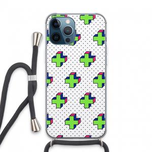 CaseCompany 8-bit N°10: iPhone 13 Pro Max Transparant Hoesje met koord