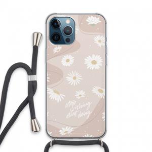 CaseCompany Daydreaming becomes reality: iPhone 13 Pro Max Transparant Hoesje met koord