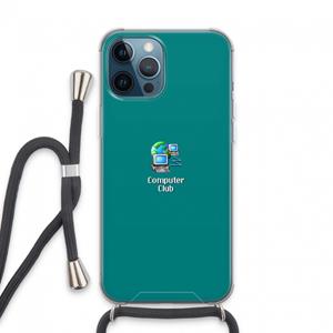 CaseCompany Win98: iPhone 13 Pro Max Transparant Hoesje met koord