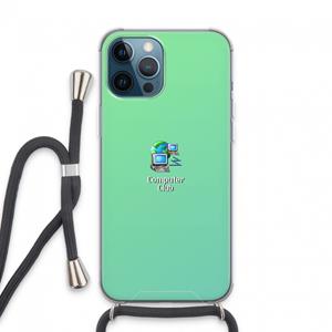 CaseCompany Win98: iPhone 13 Pro Max Transparant Hoesje met koord