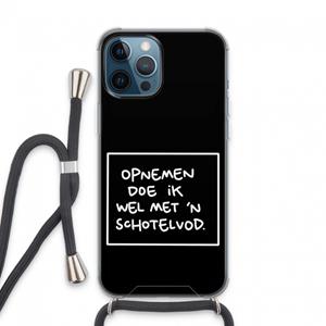 CaseCompany Schotelvod: iPhone 13 Pro Max Transparant Hoesje met koord