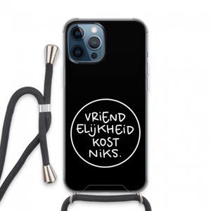 CaseCompany Vriendelijkheid: iPhone 13 Pro Max Transparant Hoesje met koord