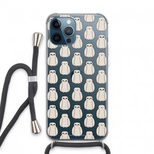 CaseCompany Uilen: iPhone 13 Pro Max Transparant Hoesje met koord