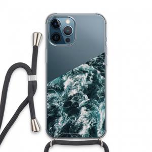 CaseCompany Zee golf: iPhone 13 Pro Max Transparant Hoesje met koord