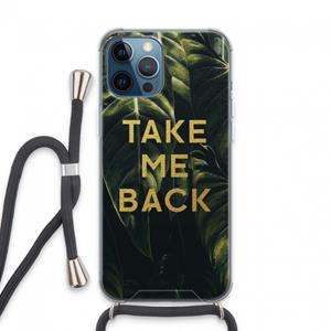 CaseCompany Take me back: iPhone 13 Pro Max Transparant Hoesje met koord