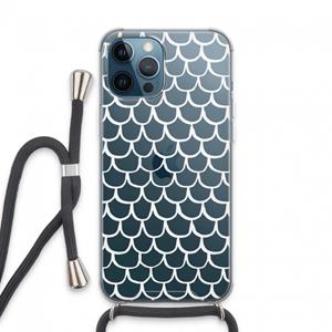 CaseCompany Dakpannetjes: iPhone 13 Pro Max Transparant Hoesje met koord