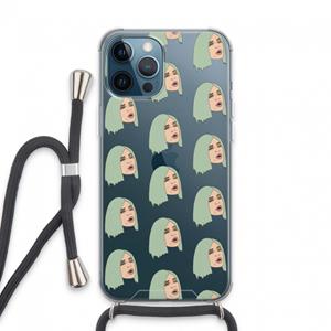 CaseCompany King Kylie: iPhone 13 Pro Max Transparant Hoesje met koord