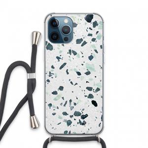 CaseCompany Terrazzo N°2: iPhone 13 Pro Max Transparant Hoesje met koord
