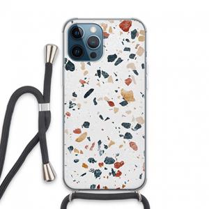 CaseCompany Terrazzo N°4: iPhone 13 Pro Max Transparant Hoesje met koord