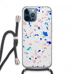 CaseCompany Terrazzo N°6: iPhone 13 Pro Max Transparant Hoesje met koord