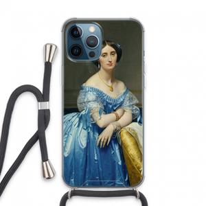 CaseCompany Eleonore: iPhone 13 Pro Max Transparant Hoesje met koord