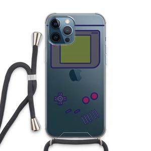 CaseCompany Game On: iPhone 13 Pro Max Transparant Hoesje met koord