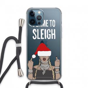 CaseCompany Came To Sleigh: iPhone 13 Pro Max Transparant Hoesje met koord
