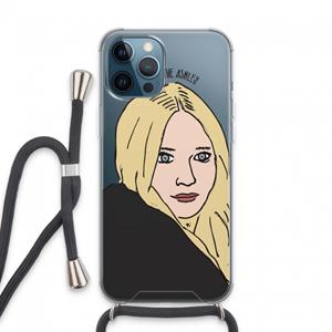 CaseCompany Ashley: iPhone 13 Pro Max Transparant Hoesje met koord