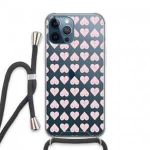 CaseCompany Ass 'n Titties: iPhone 13 Pro Max Transparant Hoesje met koord