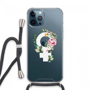 CaseCompany Venus: iPhone 13 Pro Max Transparant Hoesje met koord