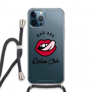 CaseCompany Badass Babes Club: iPhone 13 Pro Max Transparant Hoesje met koord