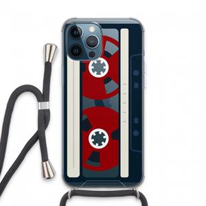 CaseCompany Here's your tape: iPhone 13 Pro Max Transparant Hoesje met koord
