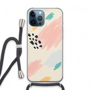 CaseCompany Sunday Chillings: iPhone 13 Pro Max Transparant Hoesje met koord