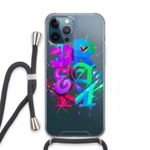 CaseCompany Dream: iPhone 13 Pro Max Transparant Hoesje met koord
