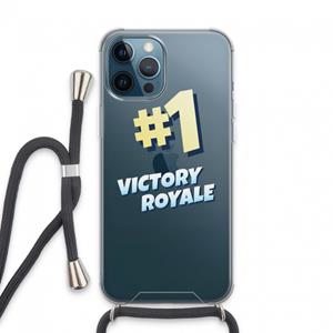 CaseCompany Victory Royale: iPhone 13 Pro Max Transparant Hoesje met koord