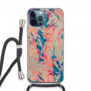 CaseCompany Alone: iPhone 13 Pro Max Transparant Hoesje met koord