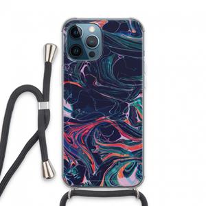 CaseCompany Light Years Beyond: iPhone 13 Pro Max Transparant Hoesje met koord