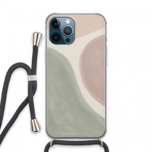 CaseCompany Geo #6: iPhone 13 Pro Max Transparant Hoesje met koord