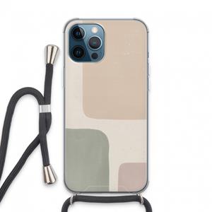 CaseCompany Geo #7: iPhone 13 Pro Max Transparant Hoesje met koord
