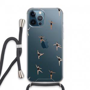 CaseCompany Dancing #1: iPhone 13 Pro Max Transparant Hoesje met koord