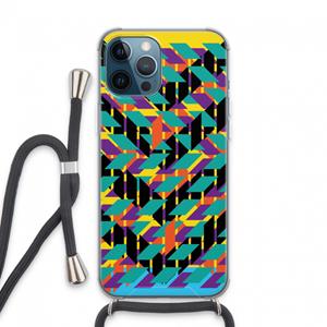 CaseCompany Skew Bee 1: iPhone 13 Pro Max Transparant Hoesje met koord