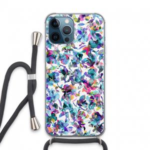 CaseCompany Hibiscus Flowers: iPhone 13 Pro Max Transparant Hoesje met koord