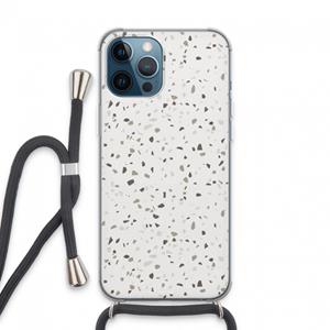 CaseCompany Terrazzo N°14: iPhone 13 Pro Max Transparant Hoesje met koord
