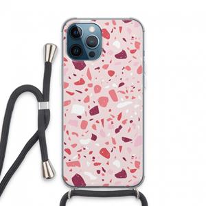 CaseCompany Terrazzo N°15: iPhone 13 Pro Max Transparant Hoesje met koord