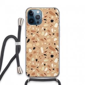 CaseCompany Terrazzo N°17: iPhone 13 Pro Max Transparant Hoesje met koord