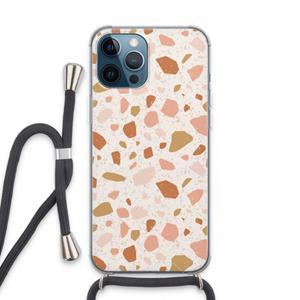 CaseCompany Terrazzo N°18: iPhone 13 Pro Max Transparant Hoesje met koord