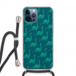 CaseCompany Diplodocus: iPhone 13 Pro Max Transparant Hoesje met koord