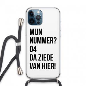 CaseCompany Da ziede van hier: iPhone 13 Pro Max Transparant Hoesje met koord