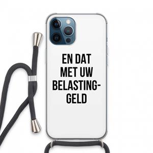 CaseCompany Belastinggeld: iPhone 13 Pro Max Transparant Hoesje met koord