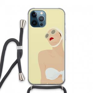 CaseCompany Summer: iPhone 13 Pro Max Transparant Hoesje met koord