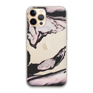 CaseCompany Roze stroom: iPhone 13 Pro Max Transparant Hoesje