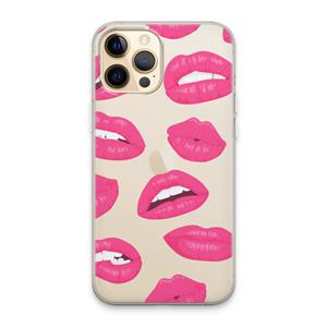 CaseCompany Bite my lip: iPhone 13 Pro Max Transparant Hoesje