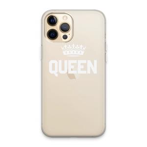 CaseCompany Queen zwart: iPhone 13 Pro Max Transparant Hoesje